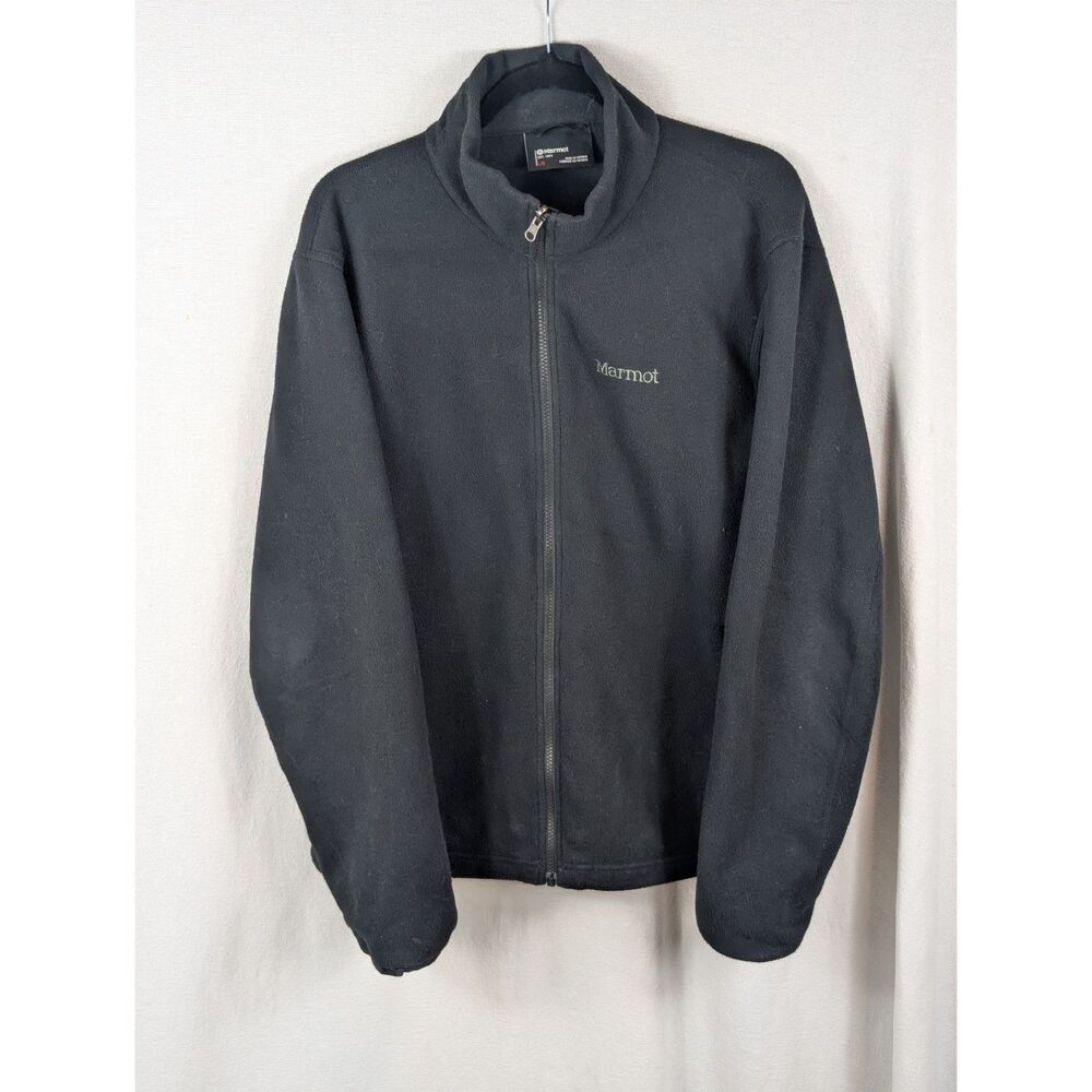 Marmot Reactor Polartech Fleece Jacket Full Zip Black Men's Size Large